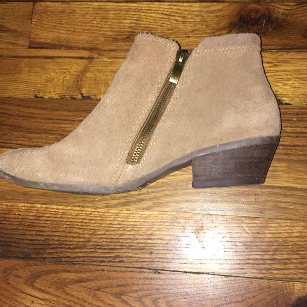 Suede ankle booties